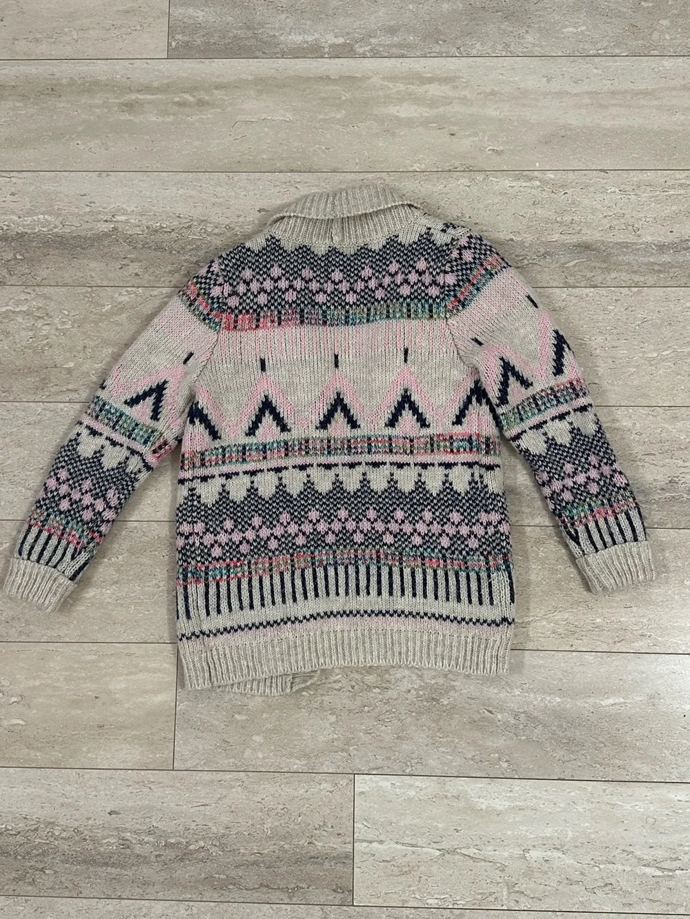 Cat & Jack Girls Fair Isle Cardigan 5T